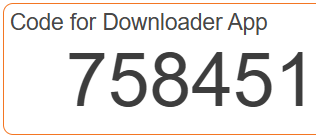 TOFI X TV CODE DOWNLOADER